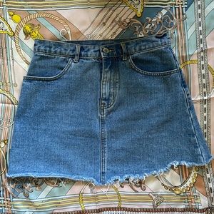 John Galt California Jean Skirt